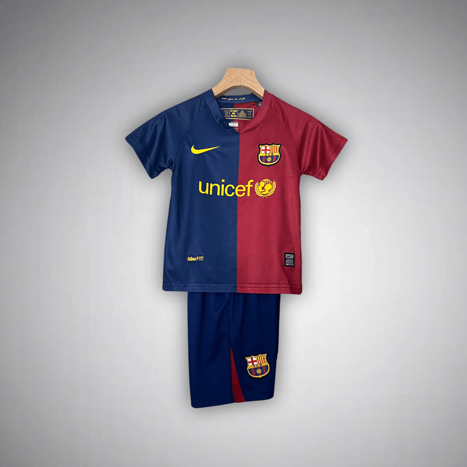 2009 FC Barcelona UCL Final Kids Size Kit - Premium Quality Kits at Football Monarch