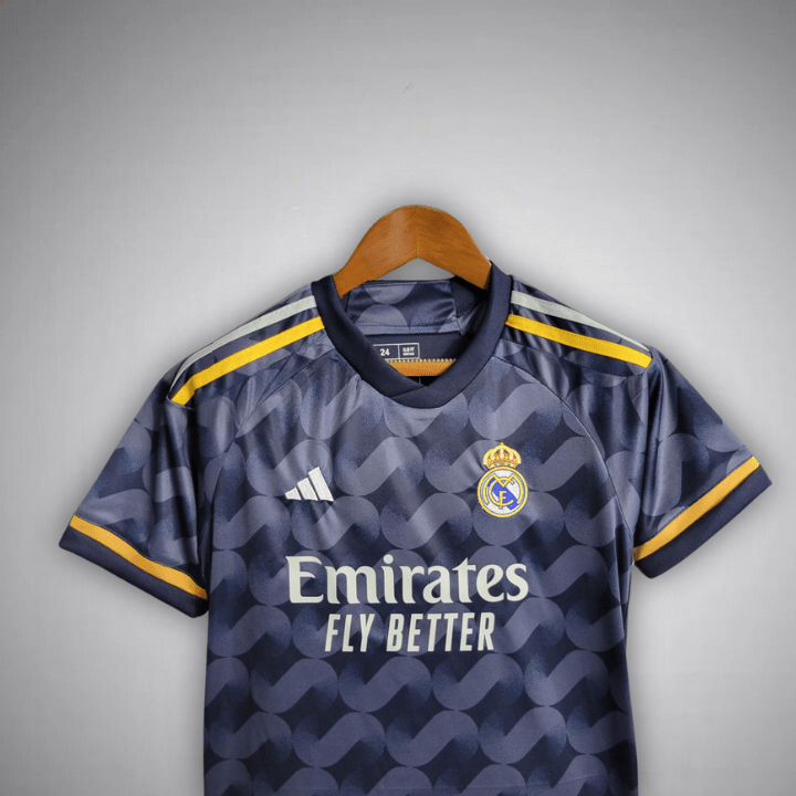 23/24 Real Madrid Away Premium Kids Size Kit - Premium Quality Kits at Football Monarch