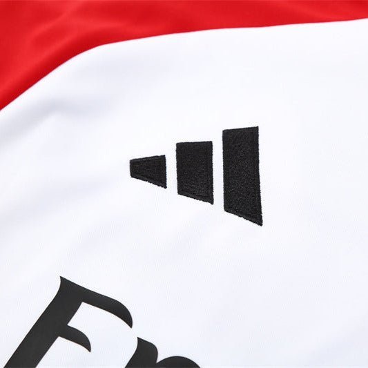 25/26 Arsenal White/Red Kids Size Tracksuit - Premium Quality Kits at Football Monarch