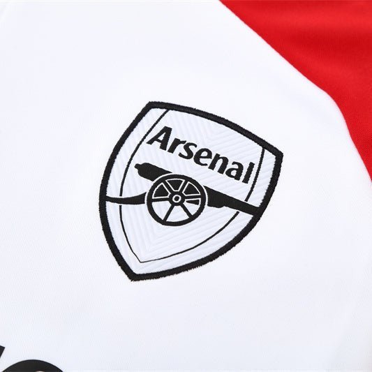 25/26 Arsenal White/Red Tracksuit - Premium Quality Kits at Football Monarch
