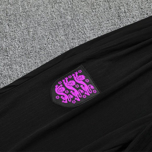 25/26 England Training Black Tracksuit - Premium Quality Kits at Football Monarch