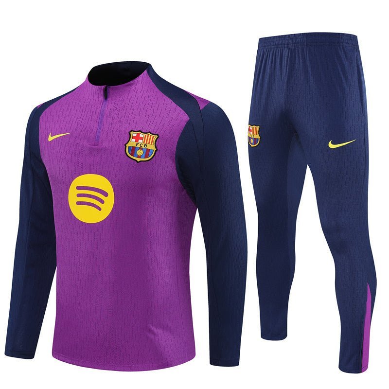 25/26 FC Barcelona Training Purple/Blue Tracksuit - Premium Quality Kits at Football Monarch