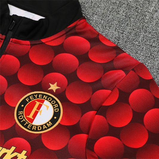 25/26 Feyenoord Pre - Match Home Kids Size Tracksuit - Premium Quality Kits at Football Monarch