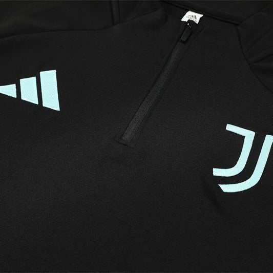 25/26 Juventus Training Black Kids Size Tracksuit - Premium Quality Kits at Football Monarch