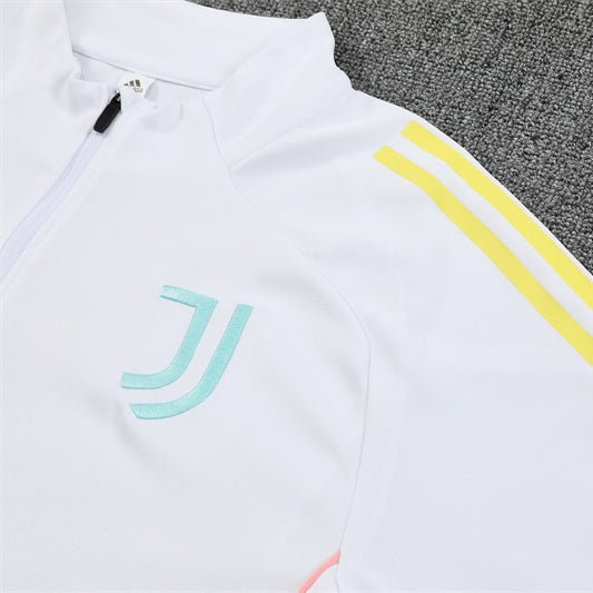 25/26 Juventus Training White Kids Size Tracksuit - Premium Quality Kits at Football Monarch