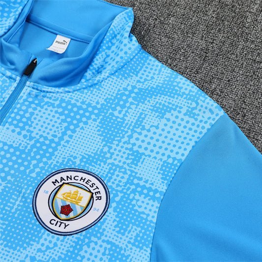 25/26 Manchester City x Asahi Blue Tracksuit - Premium Quality Kits at Football Monarch