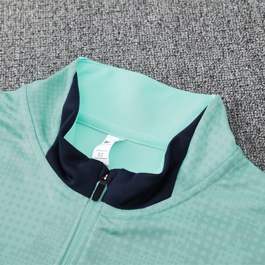 25/26 Marseille Training Mint Green Kids Size Tracksuit - Premium Quality Kits at Football Monarch