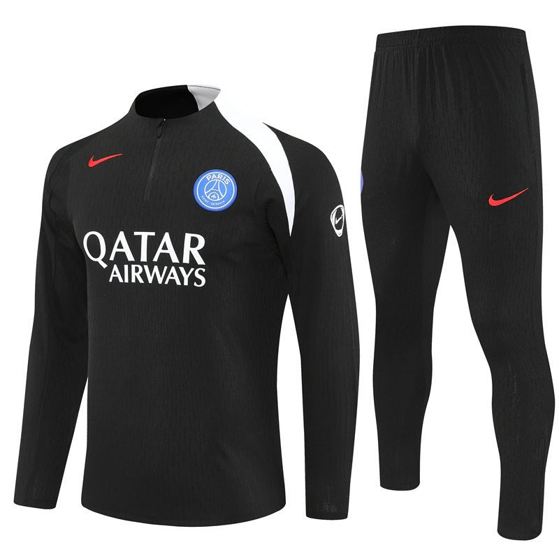 25/26 PSG Training Black Tracksuit - Premium Quality Kits at Football Monarch