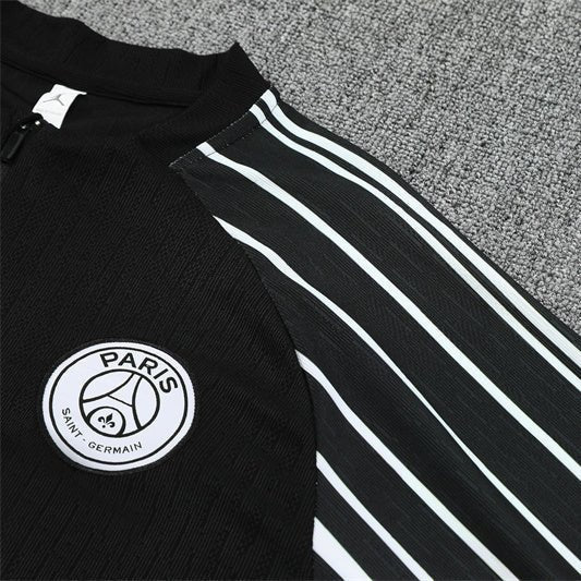 25/26 PSG x Jordan Black Kids Size Tracksuit - Premium Quality Kits at Football Monarch