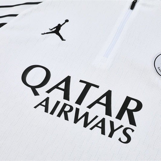 25/26 PSG x Jordan White Kids Size Tracksuit - Premium Quality Kits at Football Monarch