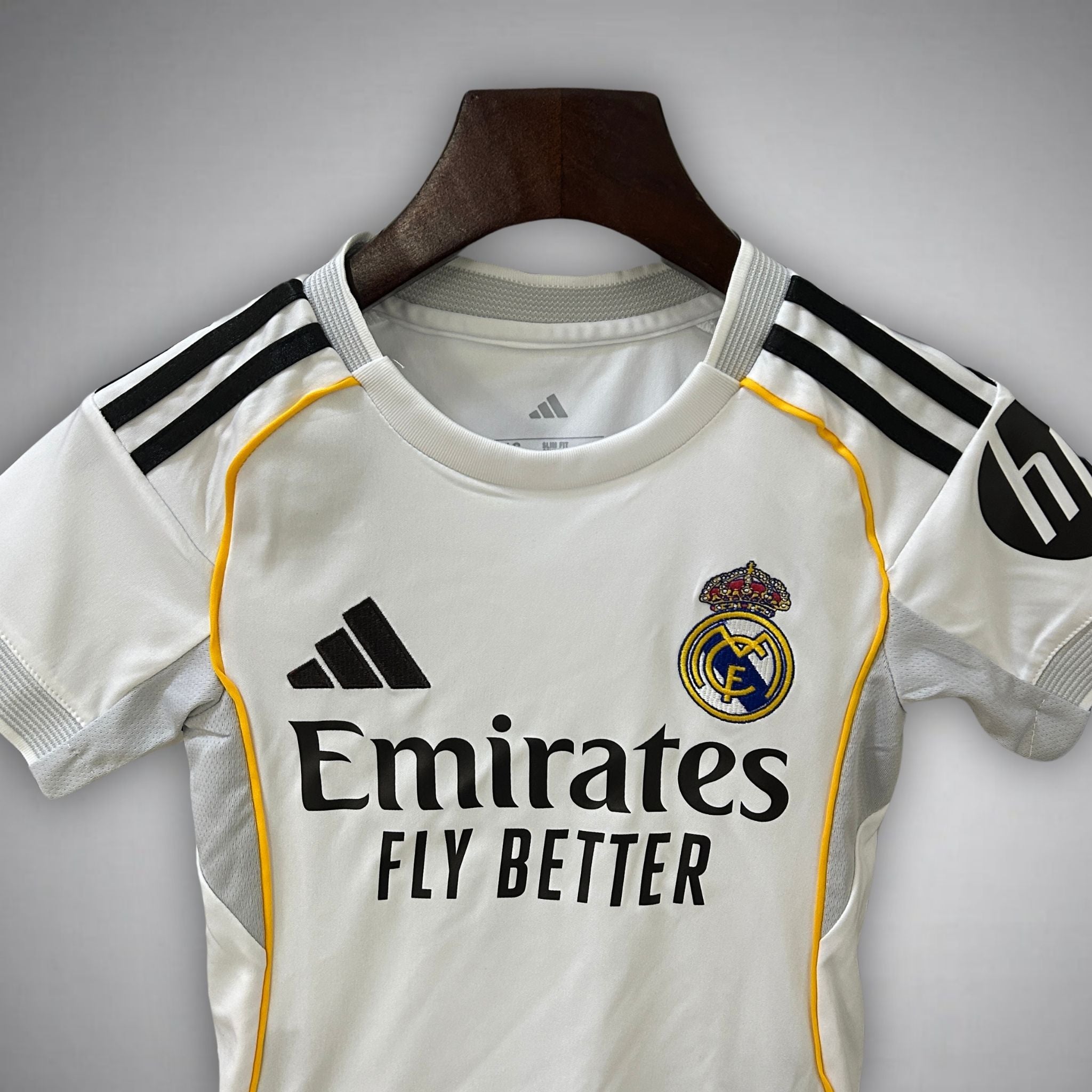 25/26 Real Madrid Home Kids Size Kit - Premium Quality Kits at Football Monarch