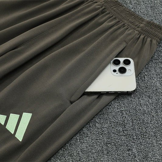 25/26 Real Madrid Training Dark Olive Tracksuit - Premium Quality Kits at Football Monarch