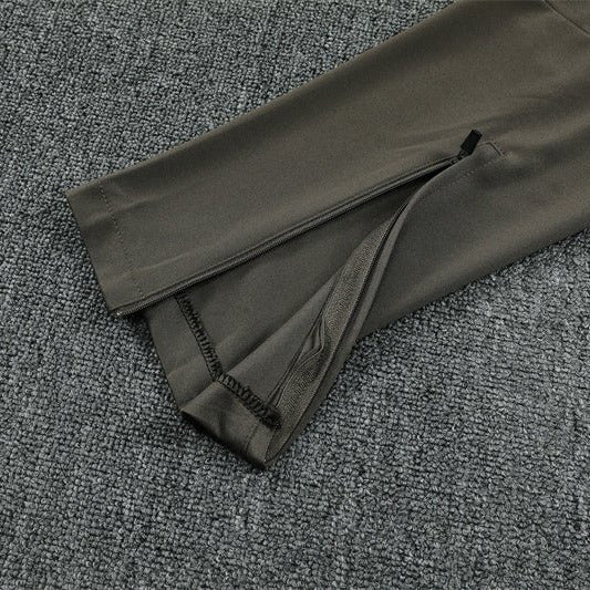 25/26 Real Madrid Training Dark Olive Tracksuit - Premium Quality Kits at Football Monarch