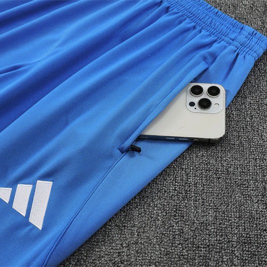 25/26 Real Madrid Training Light Blue Kids Size Tracksuit - Premium Quality Kits at Football Monarch