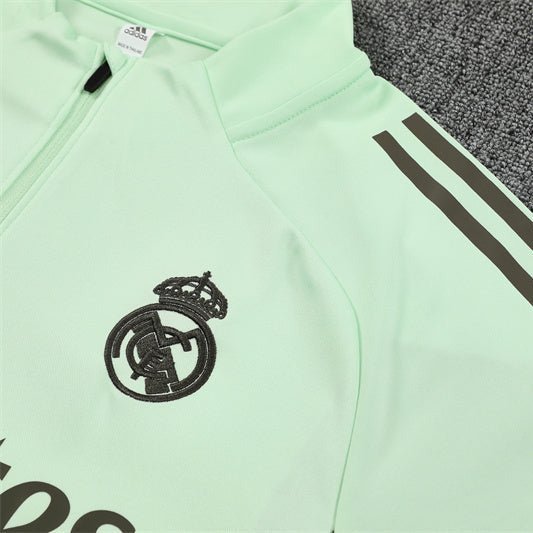25/26 Real Madrid Training Lime Green Tracksuit - Premium Quality Kits at Football Monarch