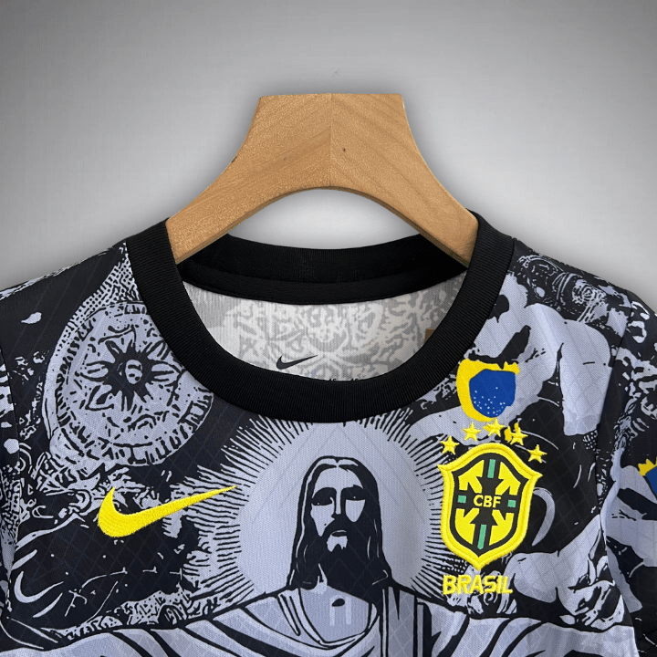 Brazil "Jesus" Premium Kids Size Kit - Premium Quality Kits at Football Monarch