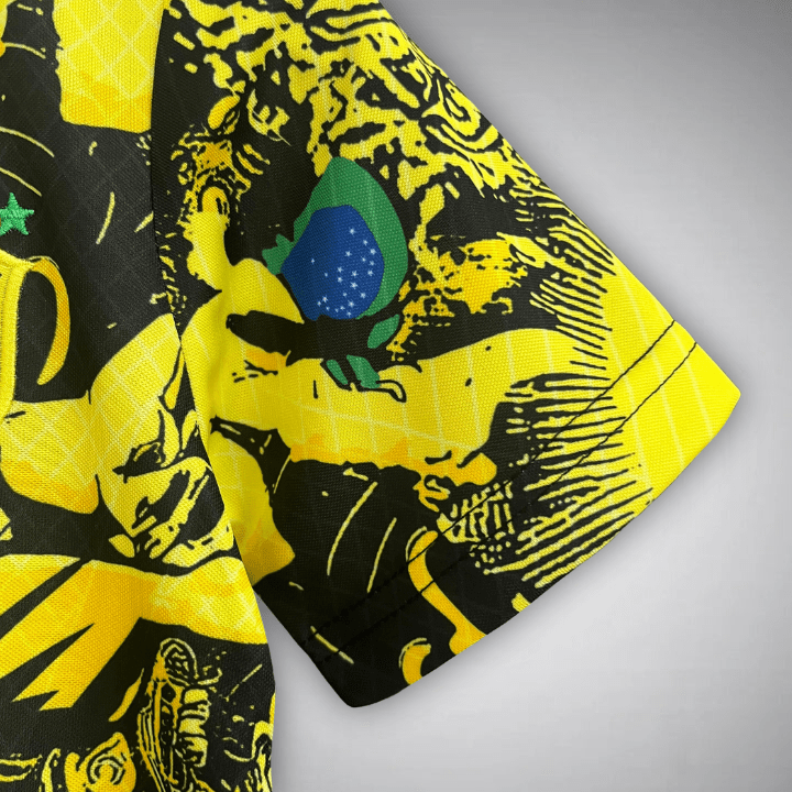 Brazil "Jesus" Premium Kids Size Yellow Kit - Premium Quality Kits at Football Monarch