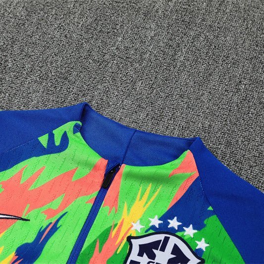 Brazil "Tropical Inferno" Premium Tracksuit - Premium Quality Kits at Football Monarch