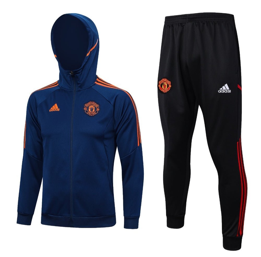 Manchester United Dark Blue Premium Tracksuit - Premium Quality Kits at Football Monarch