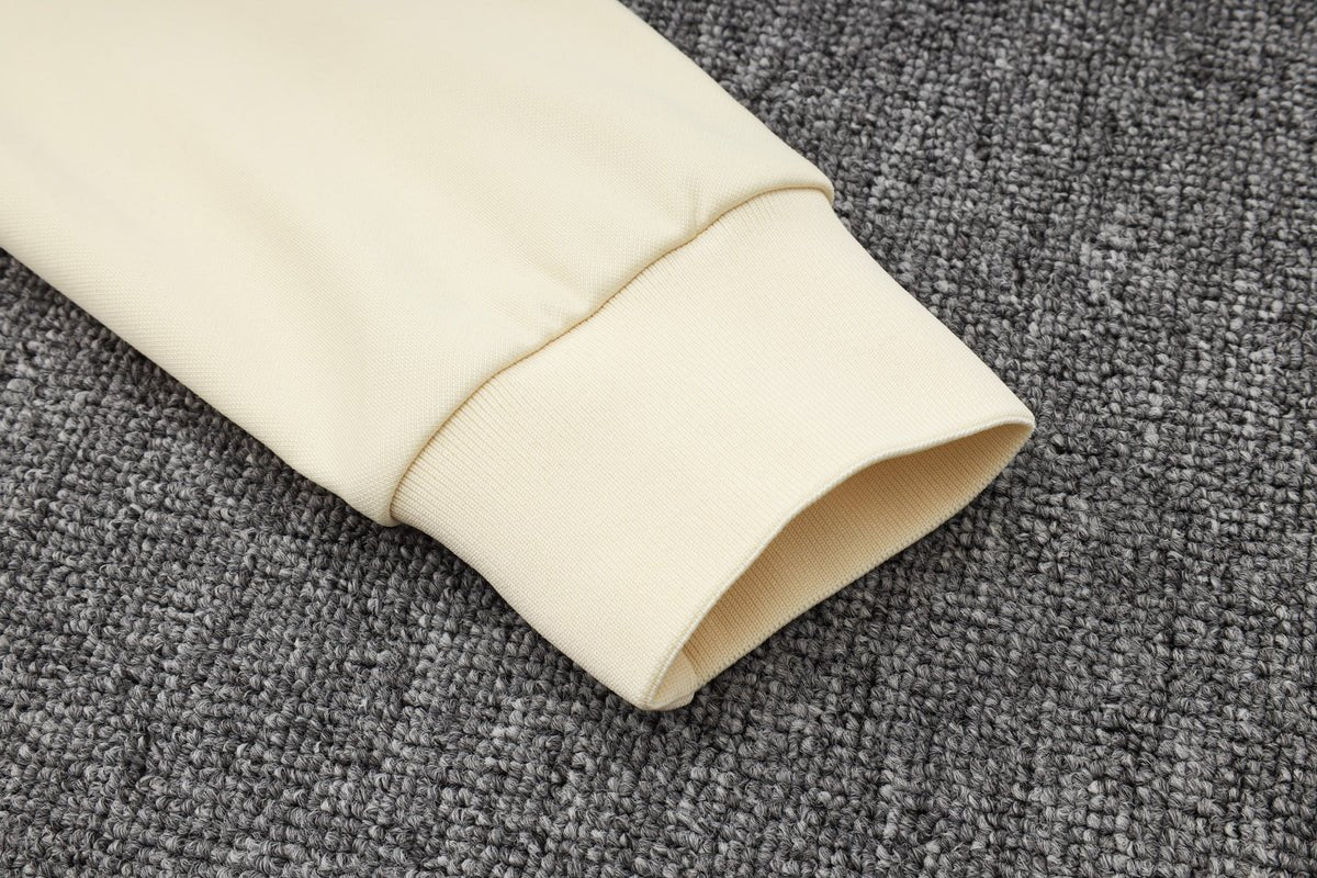 PSG Beige and Dark Blue Premium Tracksuit - Premium Quality Kits at Football Monarch