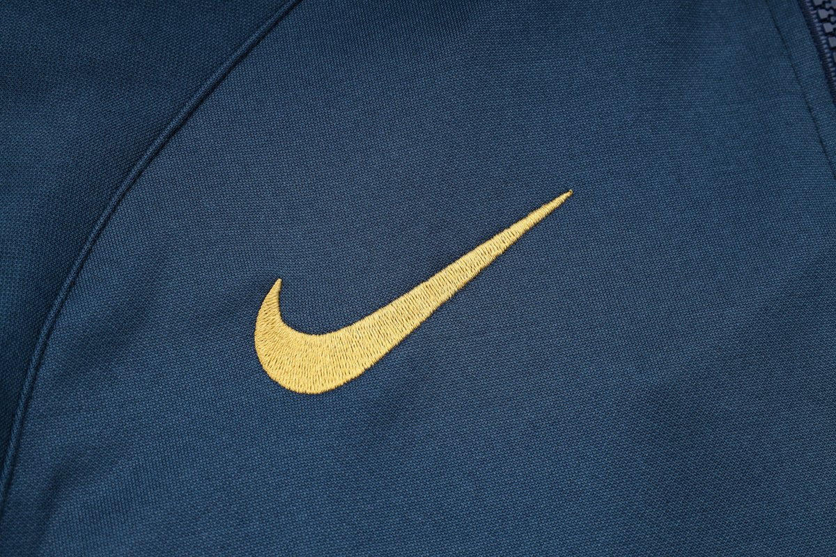 PSG Dark Blue and Gold Premium Tracksuit - Premium Quality Kits at Football Monarch