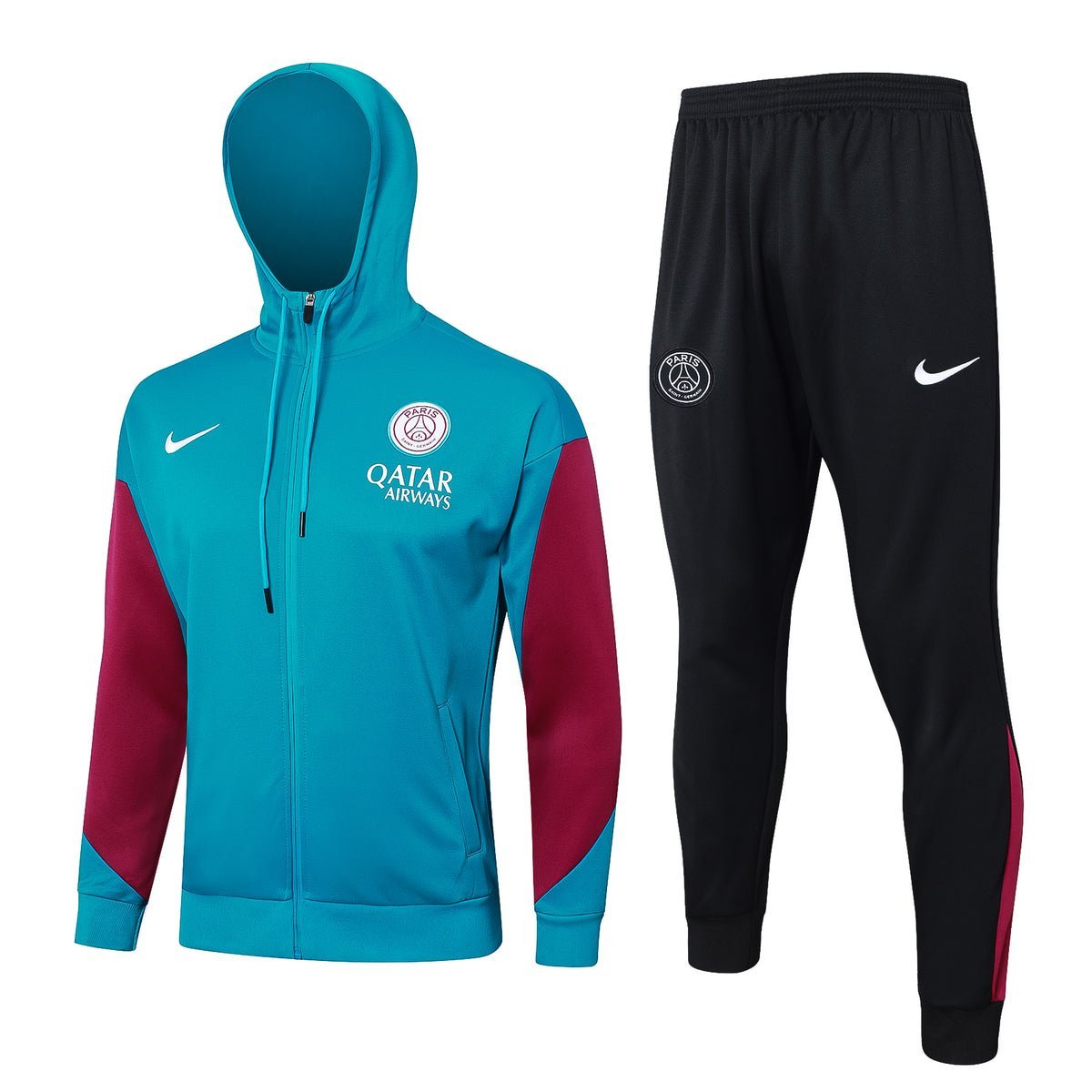 PSG Turquoise and Pink Premium Tracksuit - Premium Quality Kits at Football Monarch