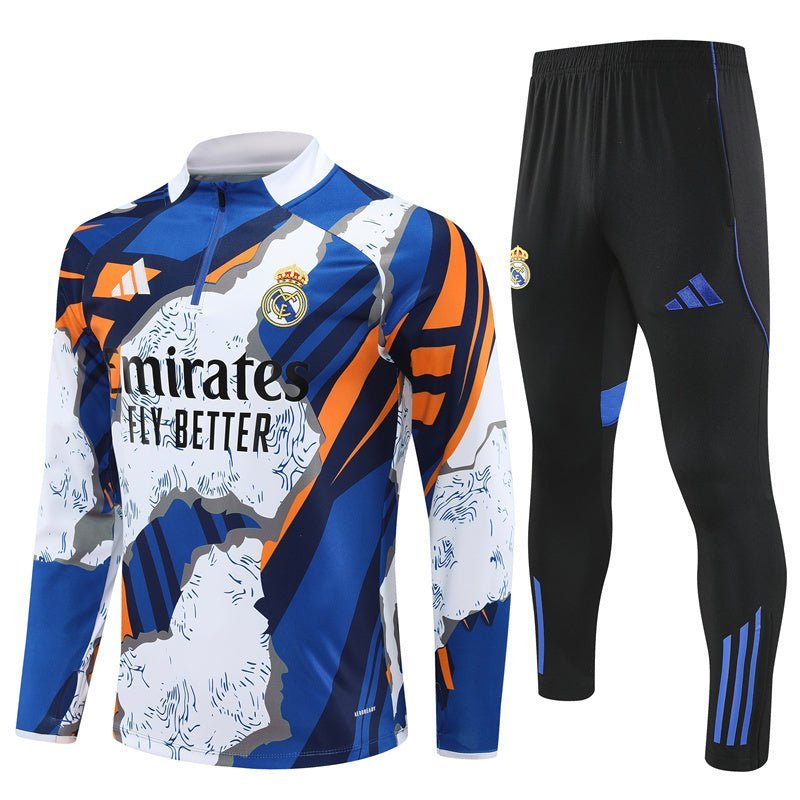 Real Madrid "Azul Reactor" Premium Tracksuit - Premium Quality Kits at Football Monarch