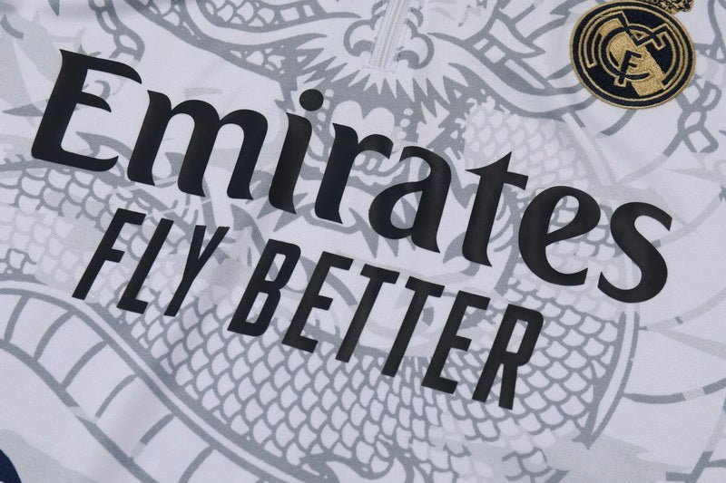 Real Madrid "Dragón Blanco" Premium Tracksuit - Premium Quality Kits at Football Monarch