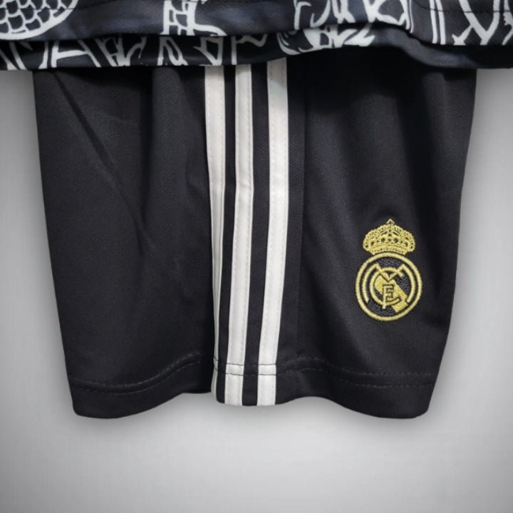 Real Madrid "Dragon Negro" Premium Kids Size Kit - Premium Quality Kits at Football Monarch