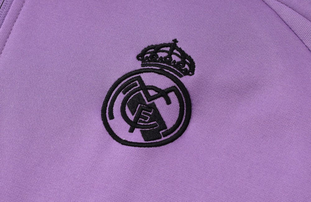 Real Madrid Purple and White Premium Tracksuit - Premium Quality Kits at Football Monarch