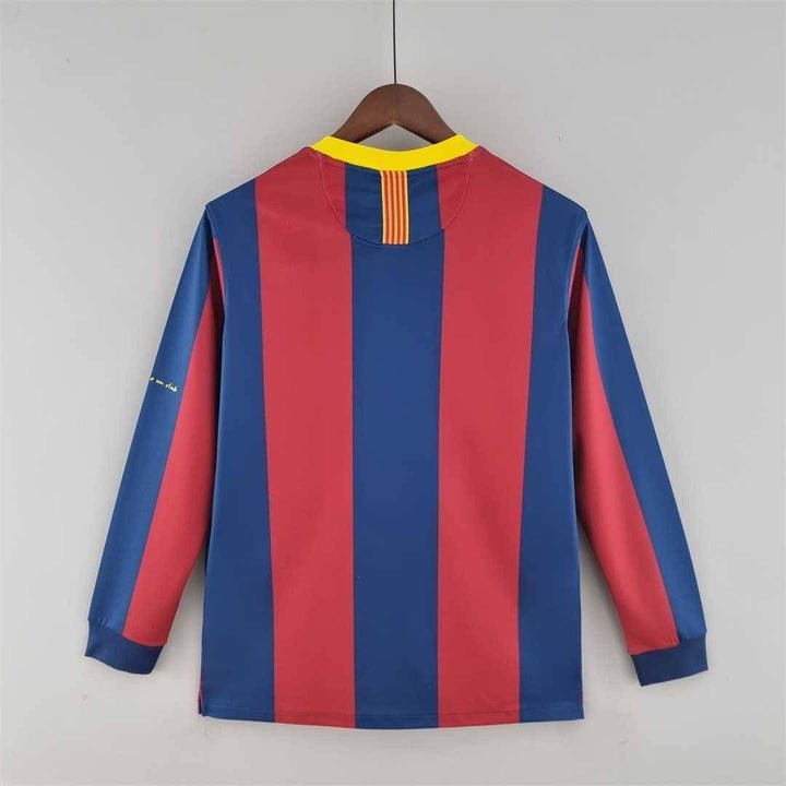 11/12 FC Barcelona Long Sleeve Home Kit - Premium Quality Kits at Football Monarch