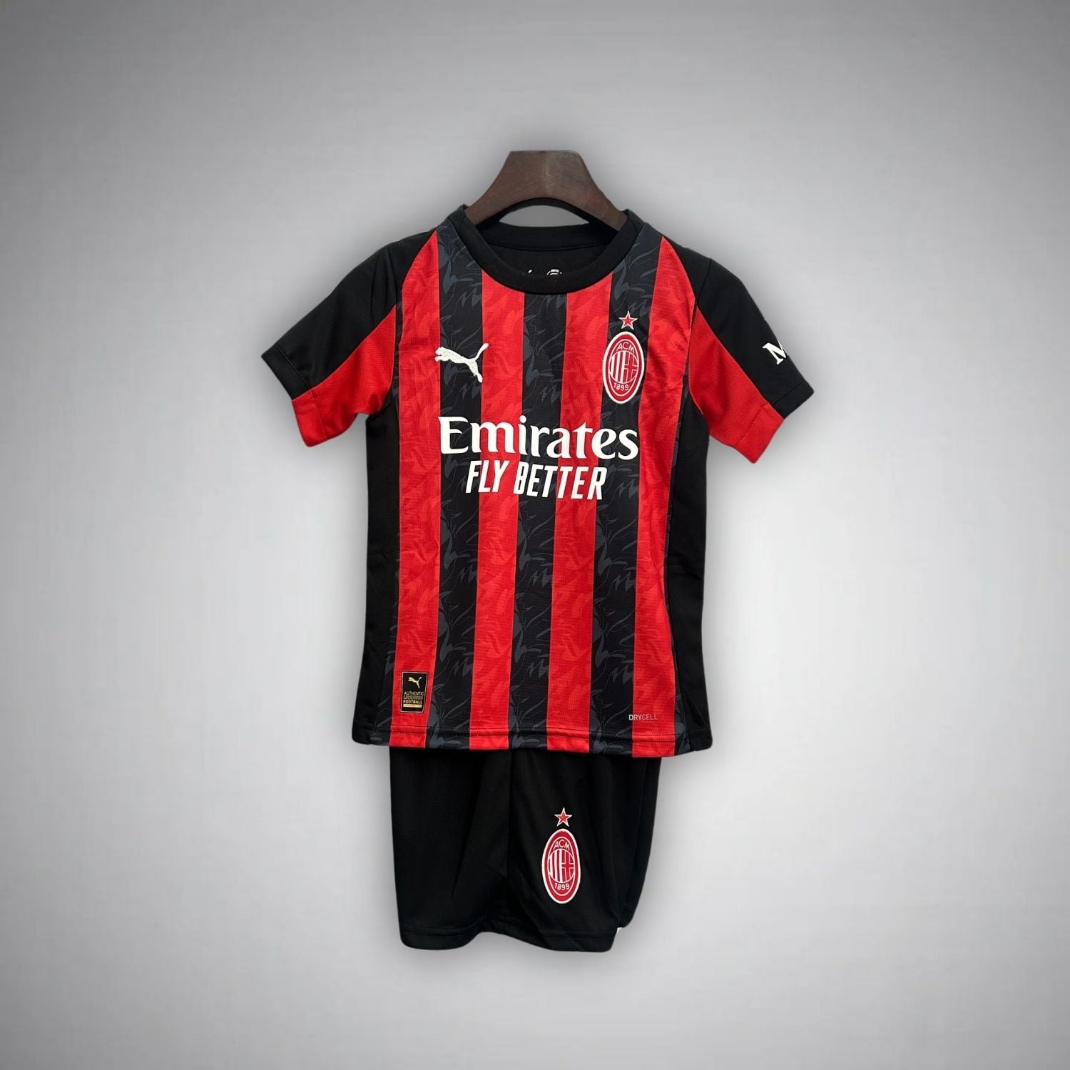 25/26 AC Milan Home Kids Size Kit - Premium Quality Kits at Football Monarch