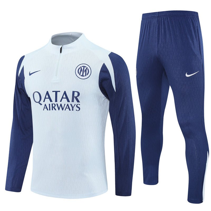 25/26 Inter Milan White Tracksuit - Premium Quality Kits at Football Monarch
