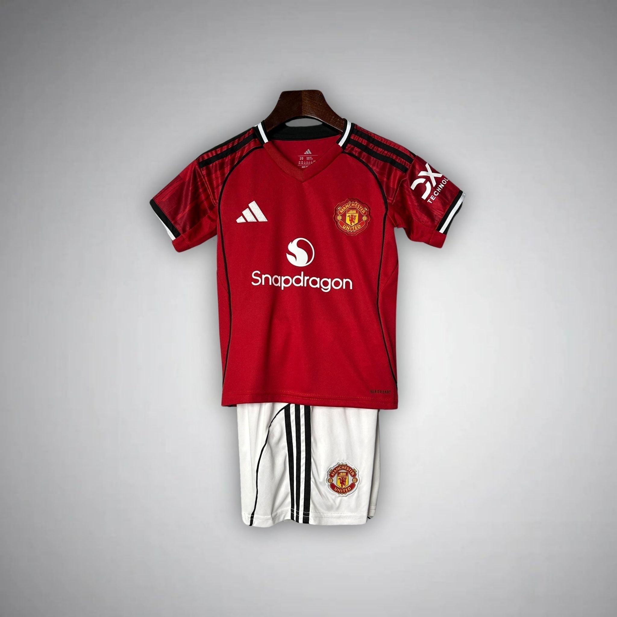 25/26 Manchester United Home Kids Size Kit - Premium Quality Kits at Football Monarch