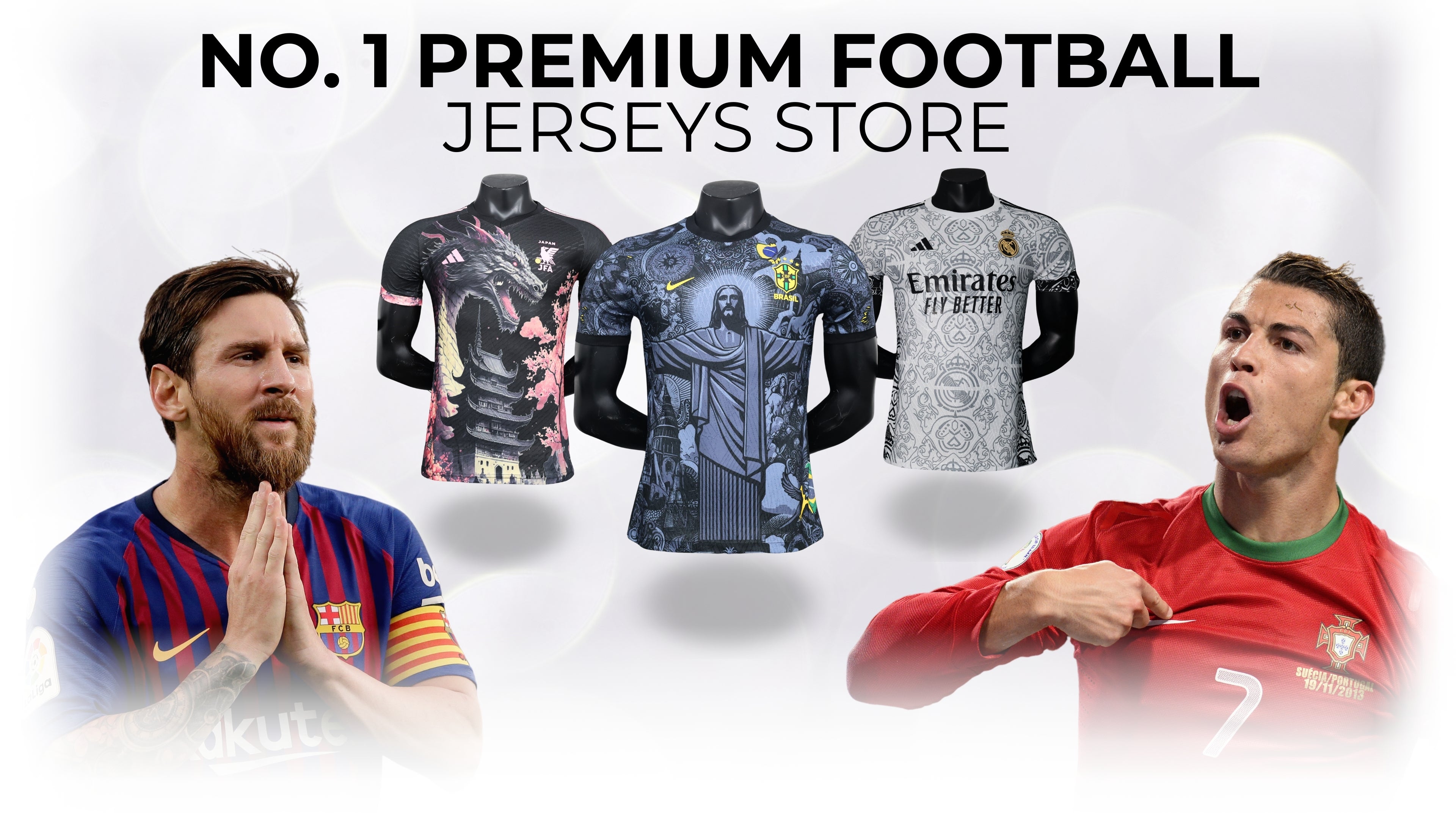 FootballPrestige.store Homepage Premium Quality Football Kits - Brazil Jesus Kit PSG Paris Noir Japan Sakura Dragon Real Madrid Barcelona 2024 2025 Football Kits Ronaldo Messi Mbappe Lamine Yamal 19