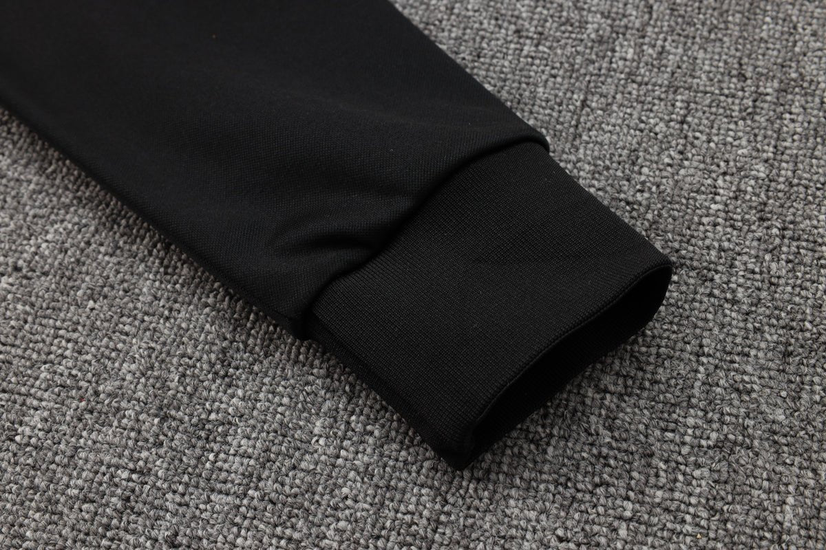 FC Barcelona Black Premium Tracksuit - Premium Quality Kits at Football Monarch