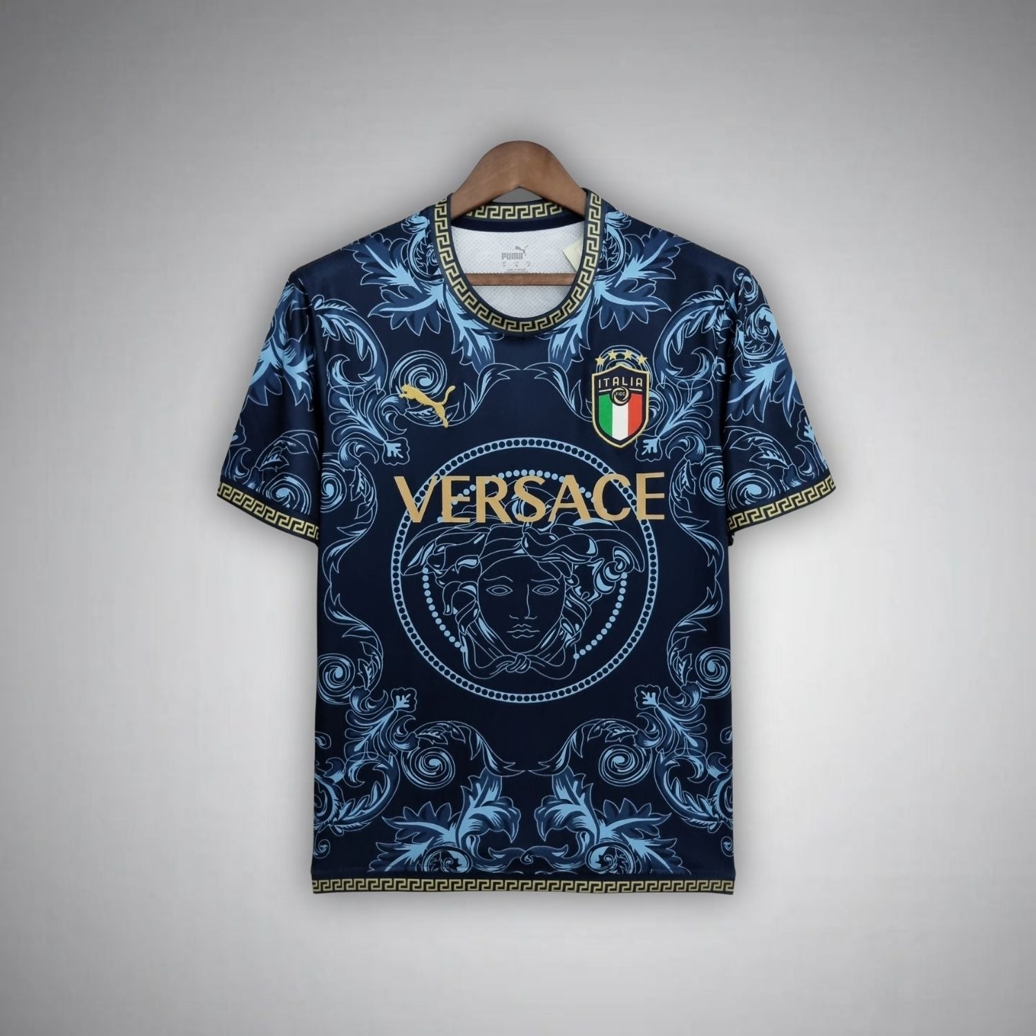 Italy "Versace" Premium Dark Blue Kit - Premium Quality Kits at Football Monarch