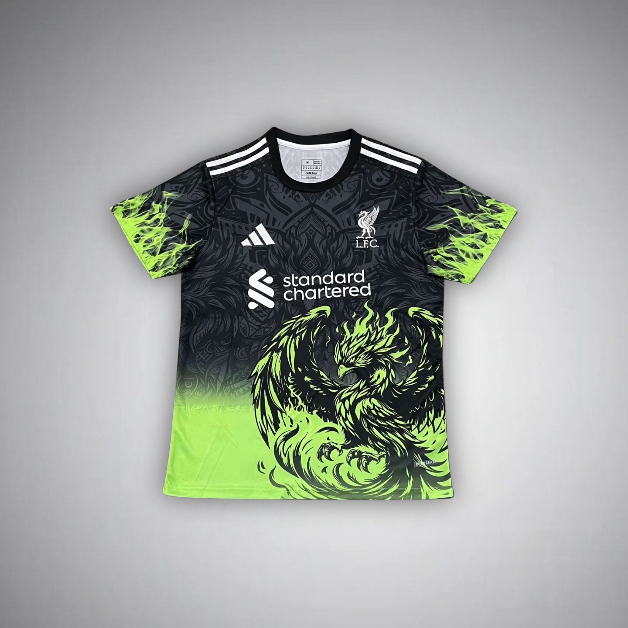 Liverpool "Lime Phoenix" Premium Kids Size Kit - Premium Quality Kits at Football Monarch