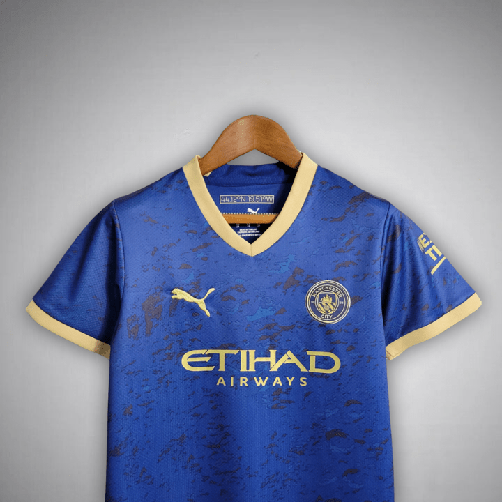 Manchester City "Navy Fusion" Premium Kids Size Kit - Premium Quality Kits at Football Monarch