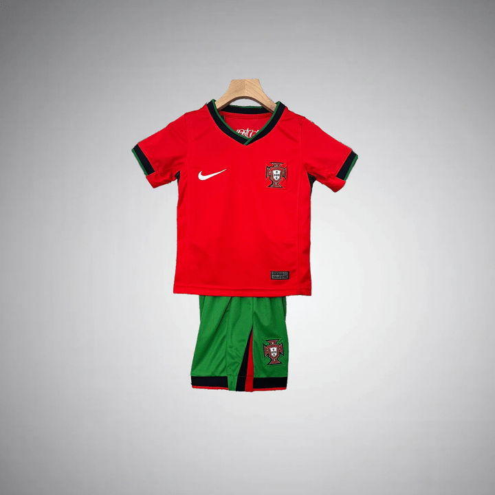 Portugal 2024 Home Kids Size Kit - Premium Quality Kits at Football Monarch