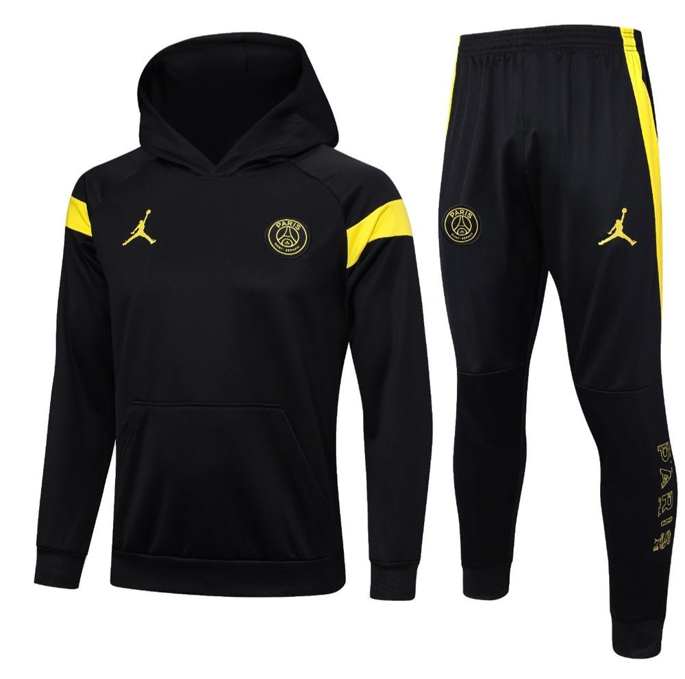 PSG Black and Yellow Premium Tracksuit - Premium Quality Kits at Football Monarch