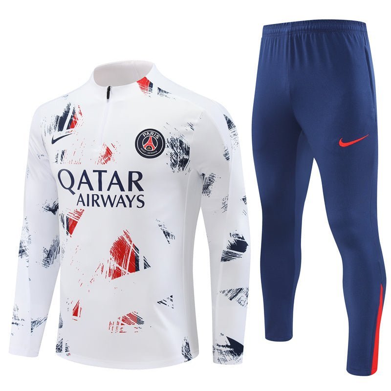 PSG "Parisian Frost" White Premium Tracksuit - Premium Quality Kits at Football Monarch