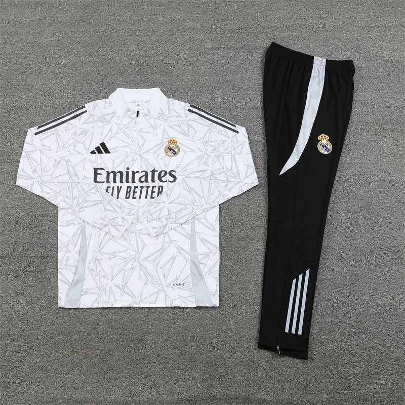Real Madrid "White Armor" Premium Tracksuit - Premium Quality Kits at Football Monarch